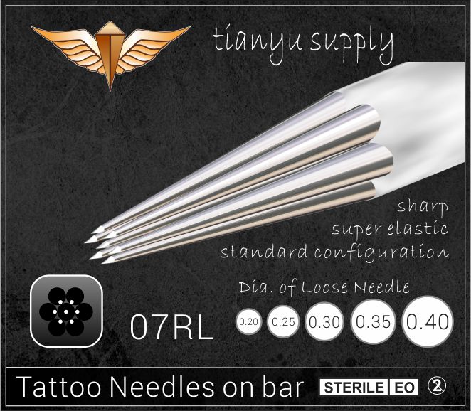 7-Round Liner Premade Sterilized Tattoo Needle on Bar