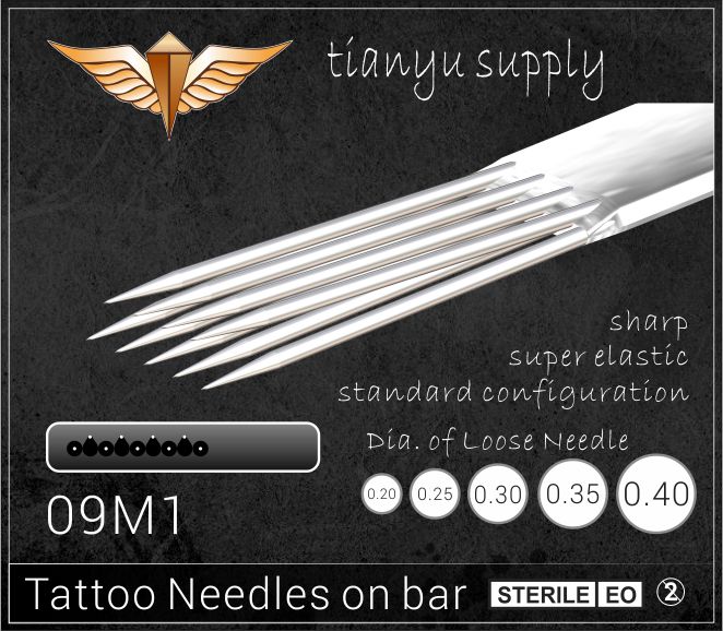 9-Magnum Premade Sterilized Tattoo Needle on Bar