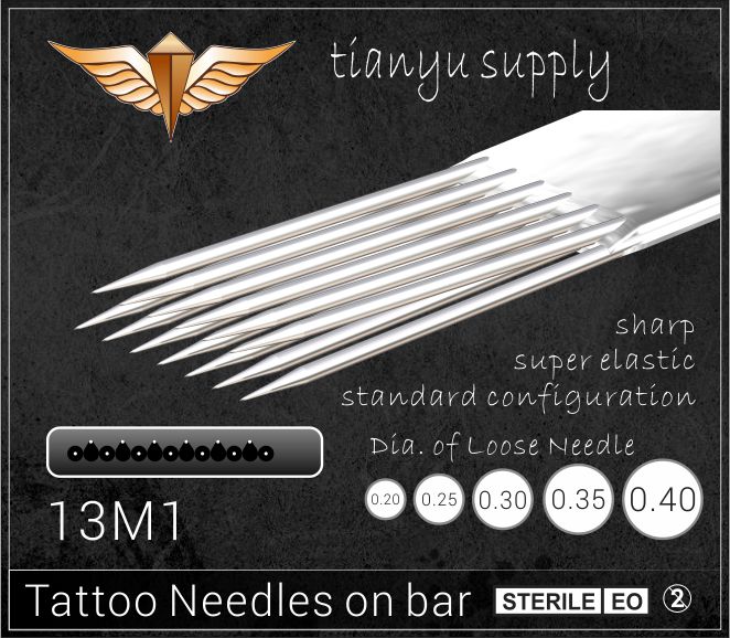 13-Magnum Premade Sterilized Tattoo Needle on Bar