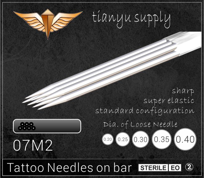 7-Stacked Magnum Premade Sterilized Tattoo Needle on Bar